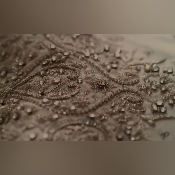 Platinum Priscilla of Boston Elegant Ivory Crystal Embellished Wedding Dress - Picture 3 of 15